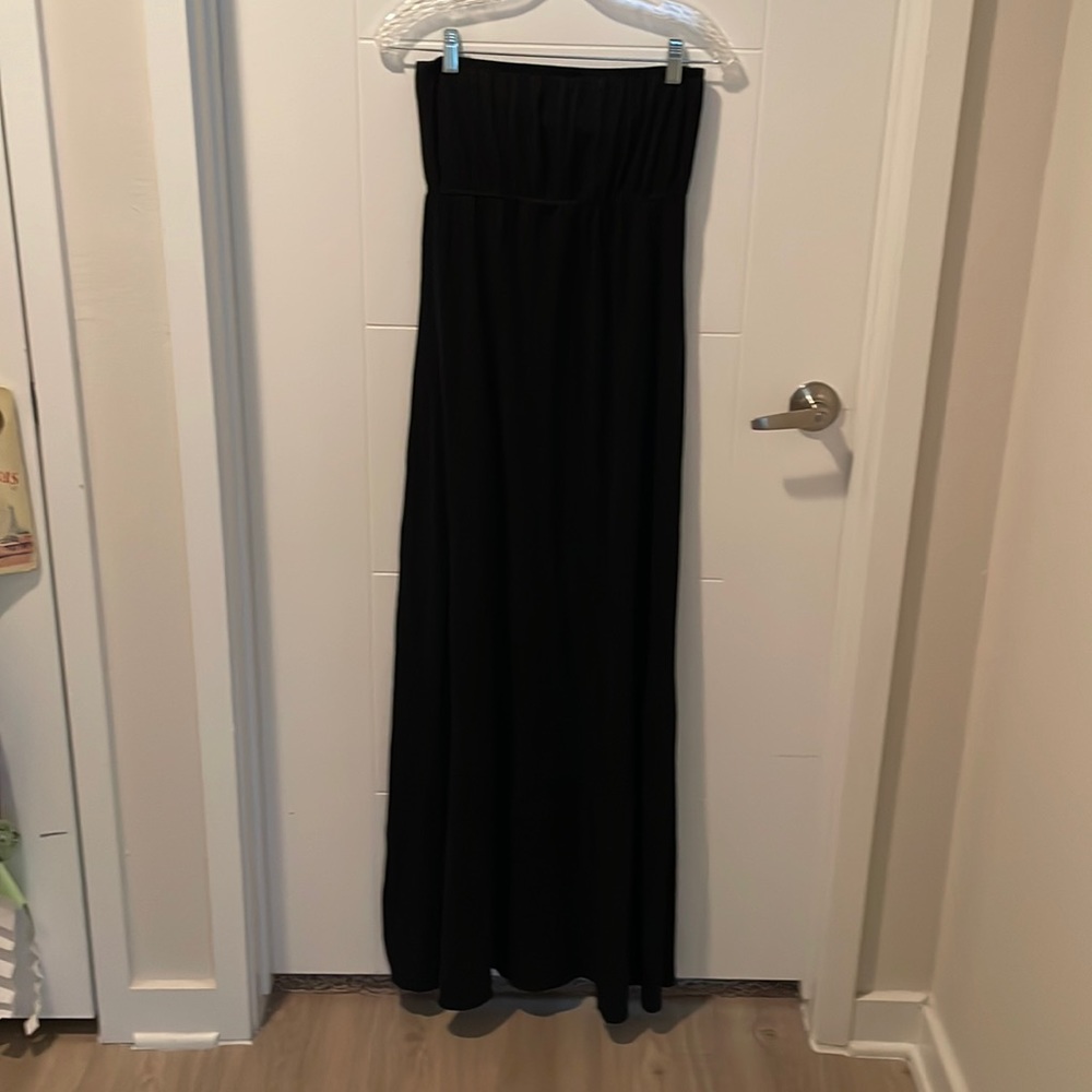 Hard tail long black dress